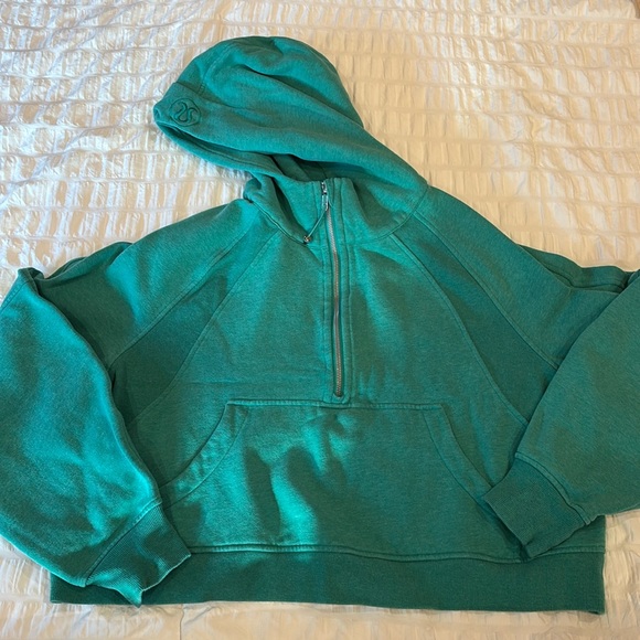 lululemon Scuba Oversized Half-Zip Hoodie - Heathered Maldives Green Size XL/XXL - Picture 4 of 7